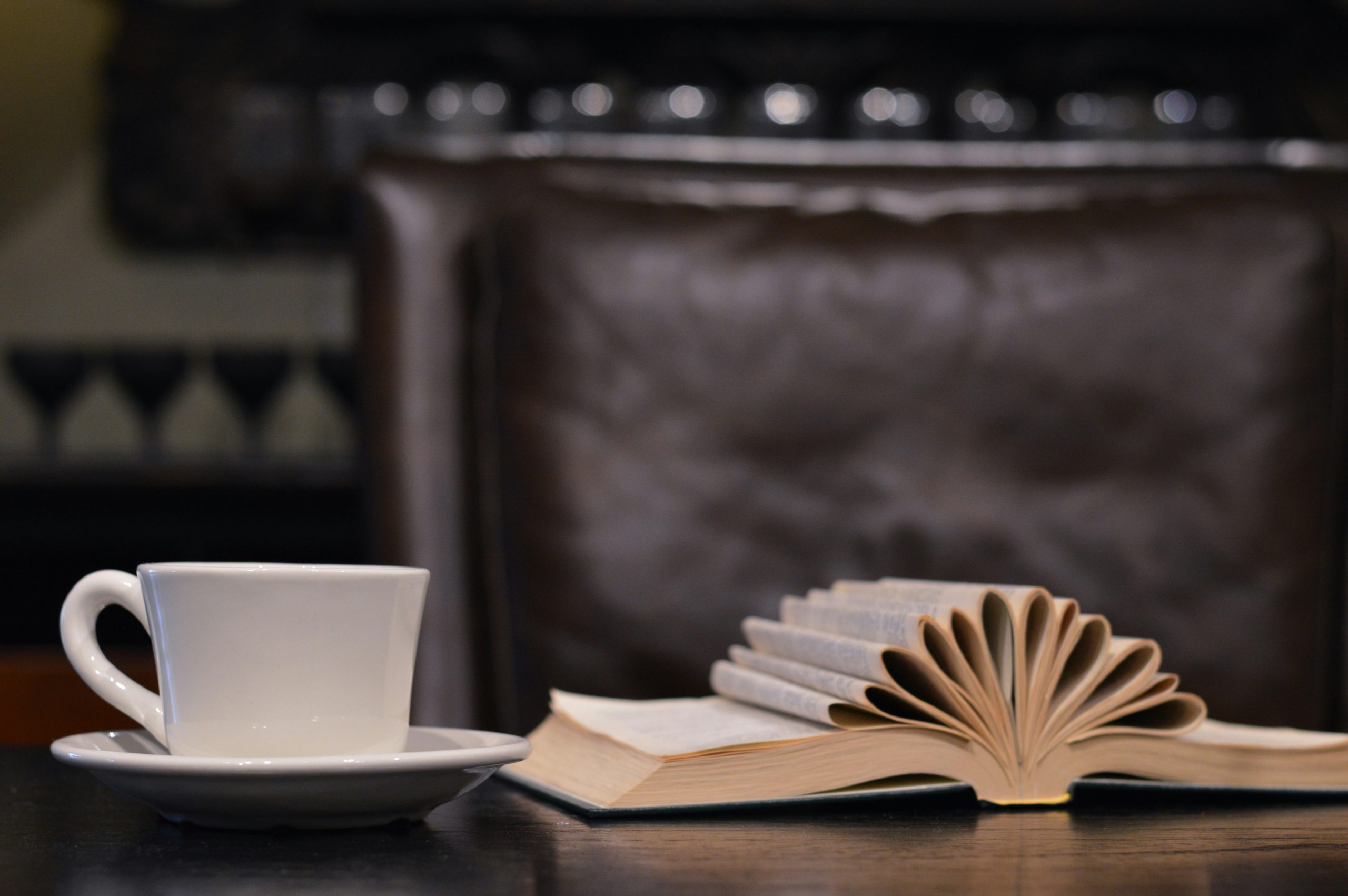 Books at a desk